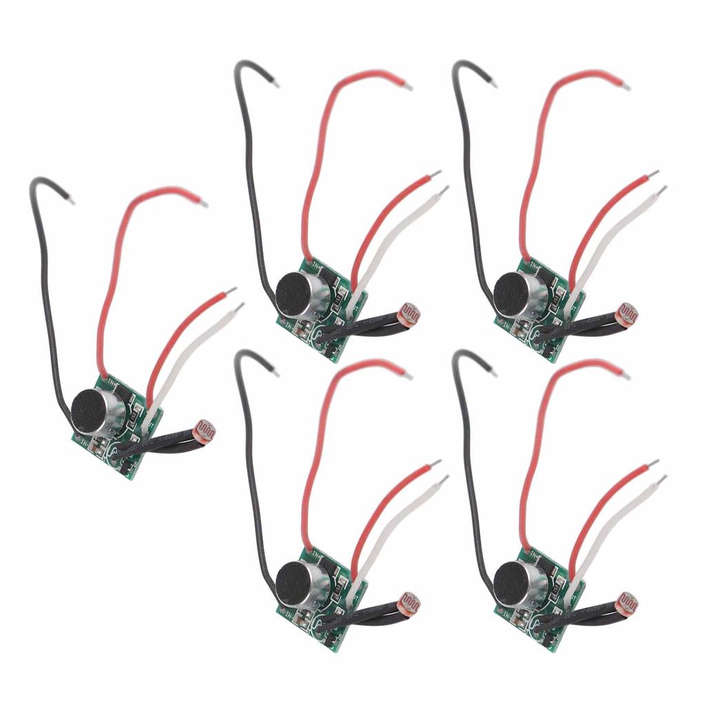 5Pcs Sound Control Switch Module Solar Light Sensor Module Circuit Board DC 3V?30V