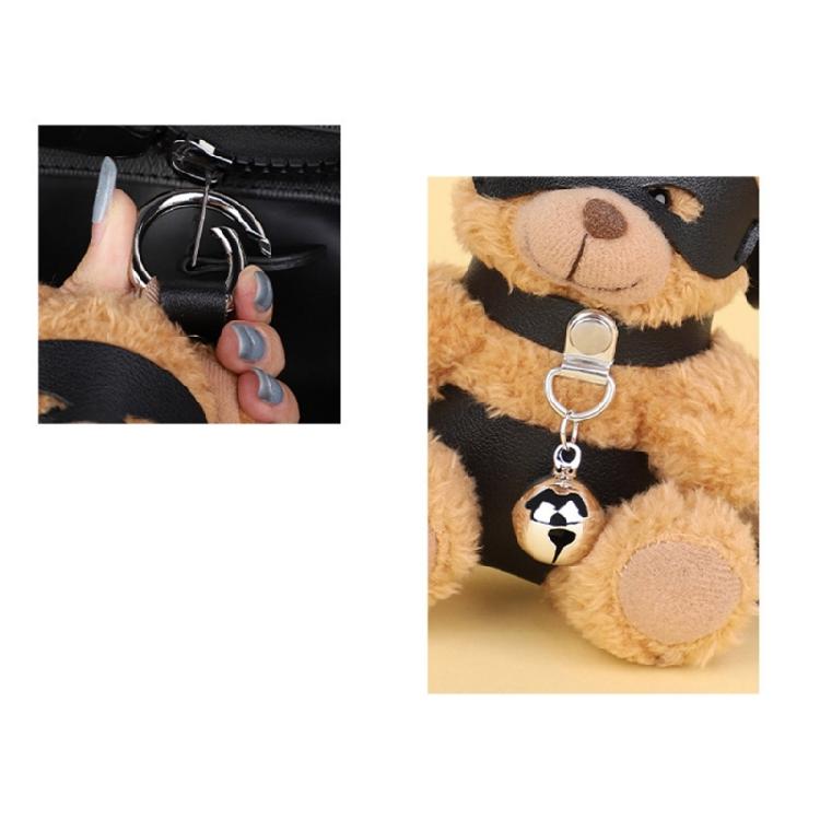 Plush Bear Keyring Plush Bag Charm Nontoxic Material Cute Travel Accessory Gift Stylish Bag Hanging Ornament