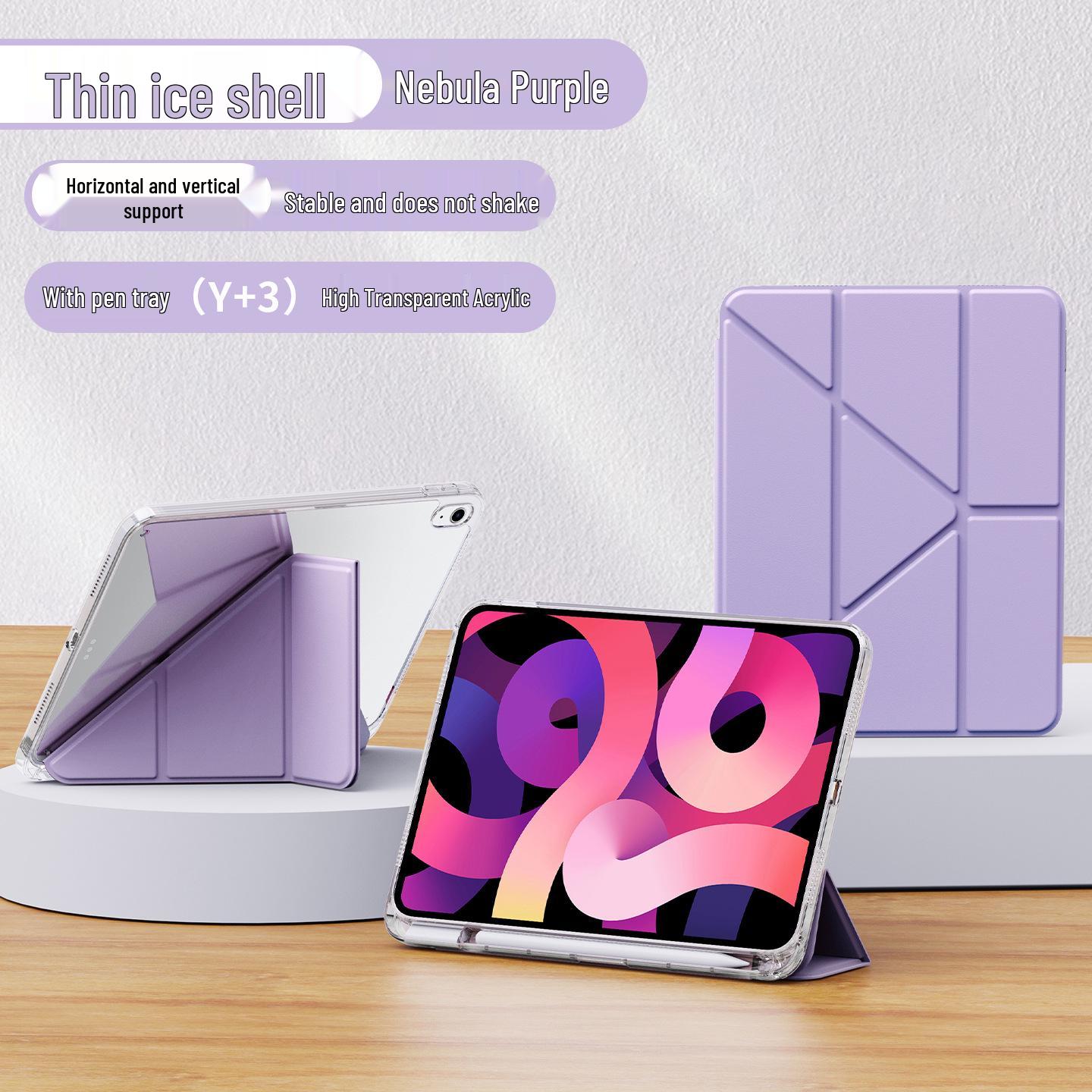 

Защитный чехол-конверт для iPad Pro 13 дюймов, Air7/Air45, с держателем для стилуса, Y-образная подставка для 8/9-го поколений, Акриловый A16, iPad11 iPad Air 4/5 (10.9 inch)
