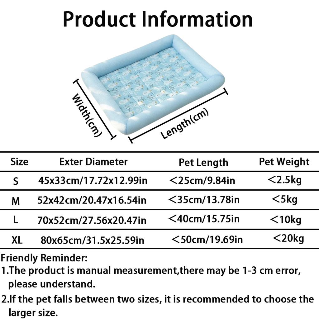 S-XL Breathable Dog Bed for Bichon Frise All Seasons Sleeping Cat Bed Waterproof Dog Pad Hight Elastic Bed for Dogs Cats Pet