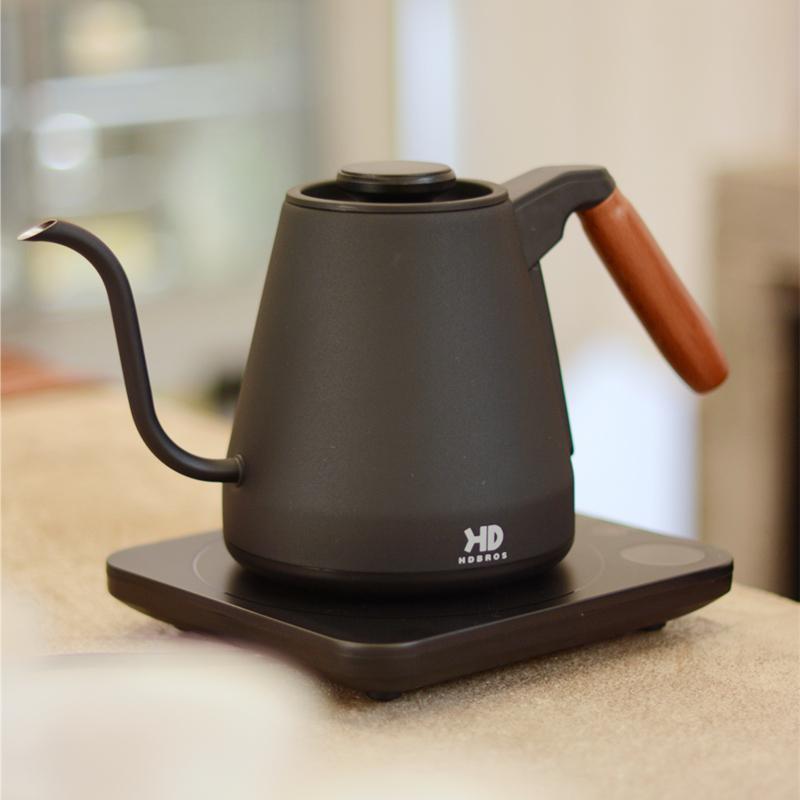 800ml Electric Kettle Gooseneck Hand Brew Coffee Pot Home Thermo Pot Temperature-Control Heating Water Bottle Smart Teapot 220V