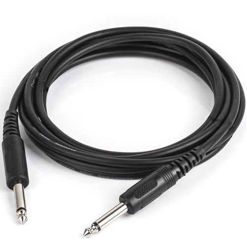GLOWZEN Shielded Guitar/Bass Cable, 6.35mm, for Connecting Mixers, Guitars, Amplifiers, Speakers, etc. (3M)