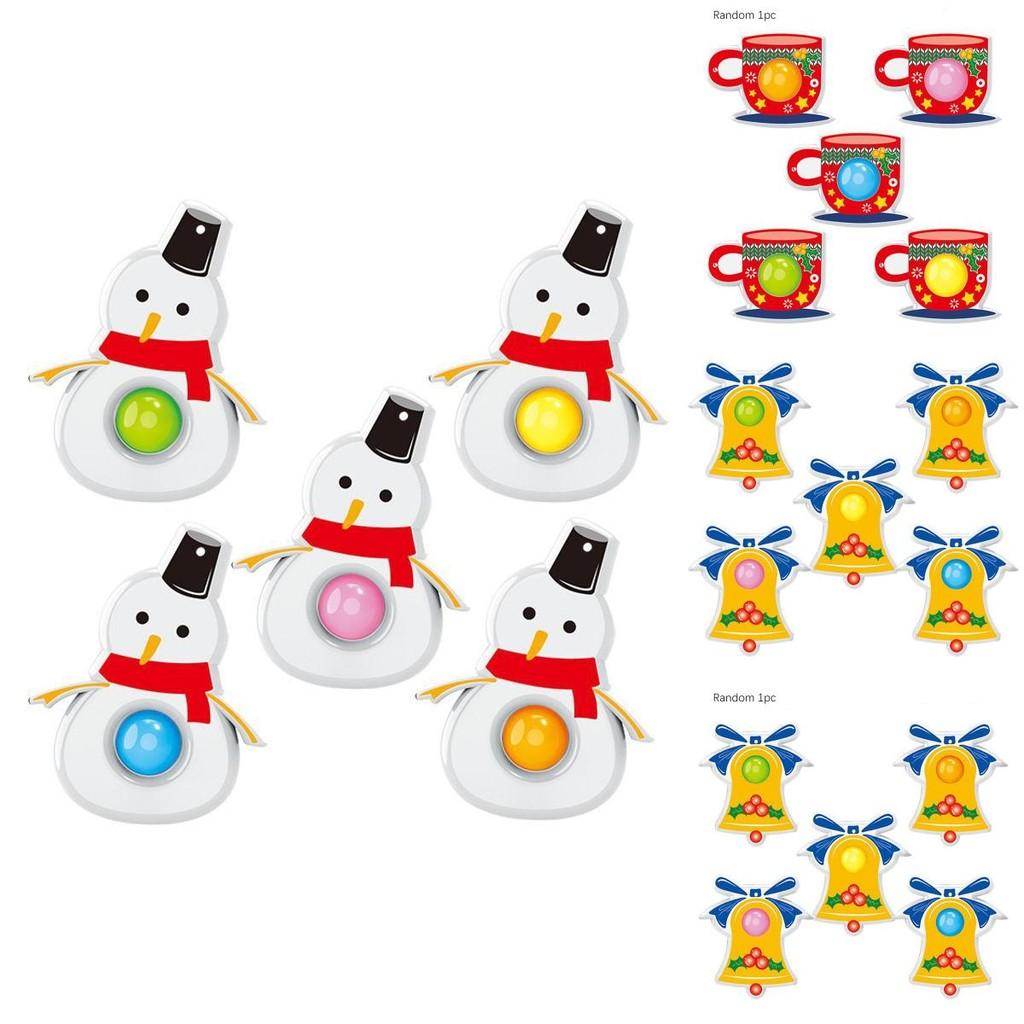 Delightful Christmas Pop It Fidget Toy Featuring Colorful Design For Stress Relief