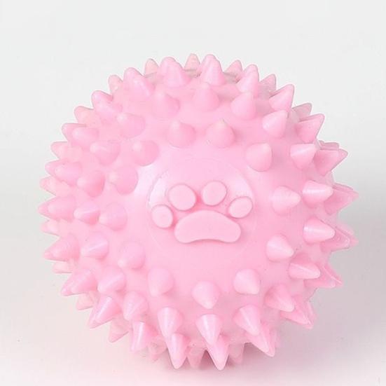 Palla Spinosa Giocattolo per Cani Flessibile in TPR Pulisce i Denti Massaggia le Gengive Giocattolo Riduce l'Alito Cattivo Giocattolo da Masticare Interattivo Resistente per Cani e Gatti