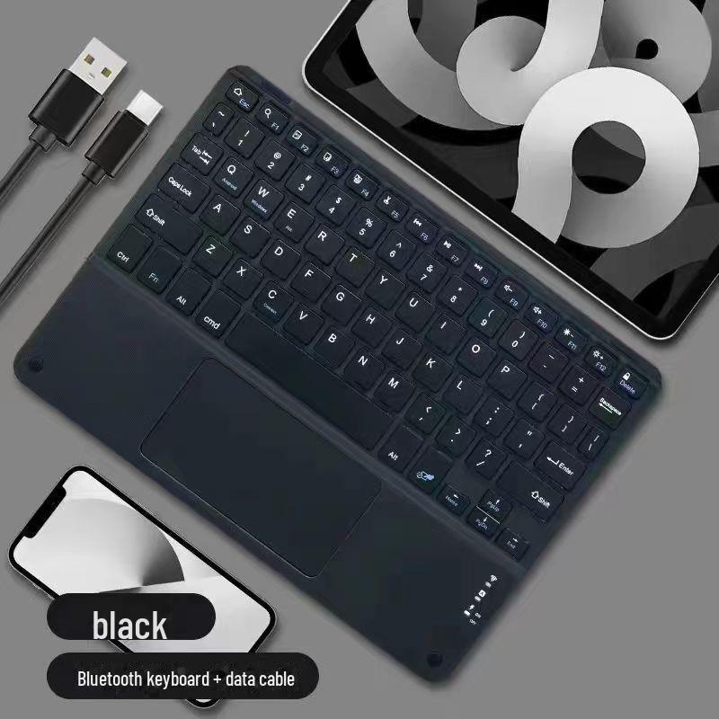 Universal 10-Inch Bluetooth Keyboard & Mouse Set for iPad, iPhone, Android & Tablets