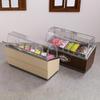1 Set 1/12 Dollhouse Ice Cream Cabinet Simulation Dessert Mini Food Kitchen Toy Miniature Furniture Supermarket Freezer Gift