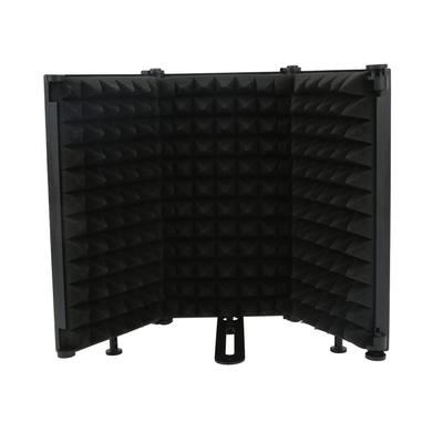 Jeffergarden Reflection Filter Microphone Shield Foldable Soundproof Room Sound Absorbing Material Recording Broadcasting Soundproof Box Desktop Setup