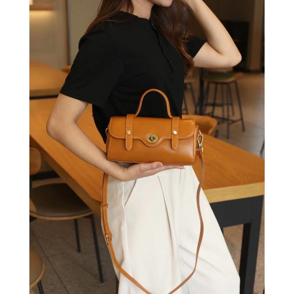 Popular Leather Small Bag Women's Bag Versatile Casual Cowhide Women's Bag Messenger Bag