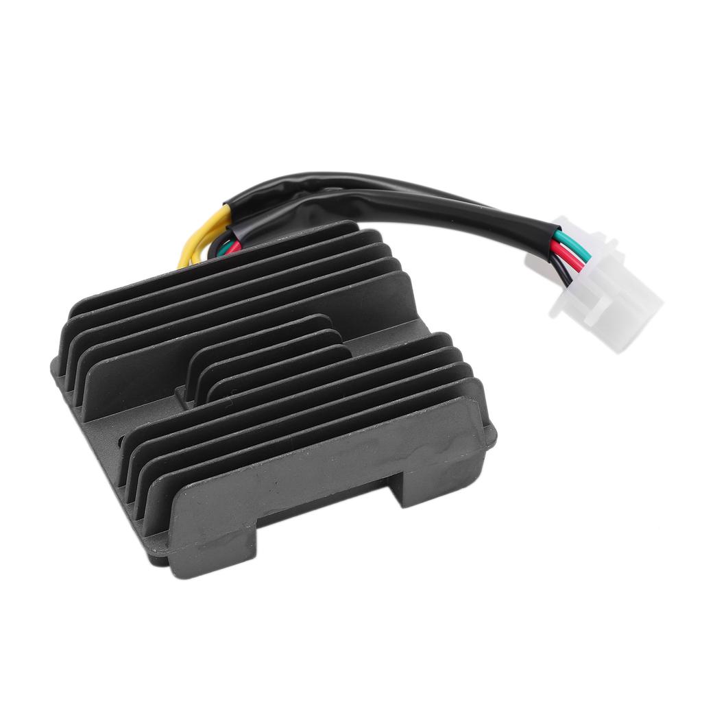 12V Motorcycle Voltage Regulator Rectifier 6?Line 2 Plug Aluminum Alloy for ATV250 300 CF250