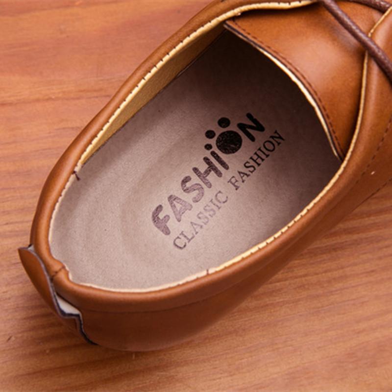 Модные классические туфли из лакированной кожи PU для мужчин — фото 4