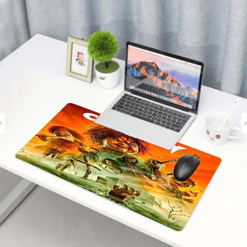 Bride of Chucky Print Mouse Pad, Anti‑Slip Desktop keyboard Mat, for PC Laptop Gaming Working Daily Use, Cool Festival Surprise Gift