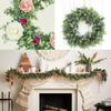 Plastic Eucalyptus Leaf Wedding New Year's Eve Christmas Decoration for Home Garden Living Room Wall Hanging Artificial Plants