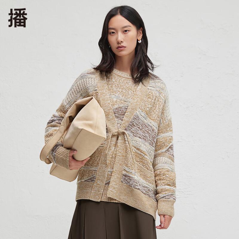 

Women s Casual Loose V-Neck Long Sleeve Knit Cardigan L