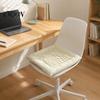 Chair Cushion for Dining Room Square Plaid Pad with Ties, Cotton Linen Breathable Seat Cushion, Buffalo Check Home Office Chair, 16 X Inch Non
