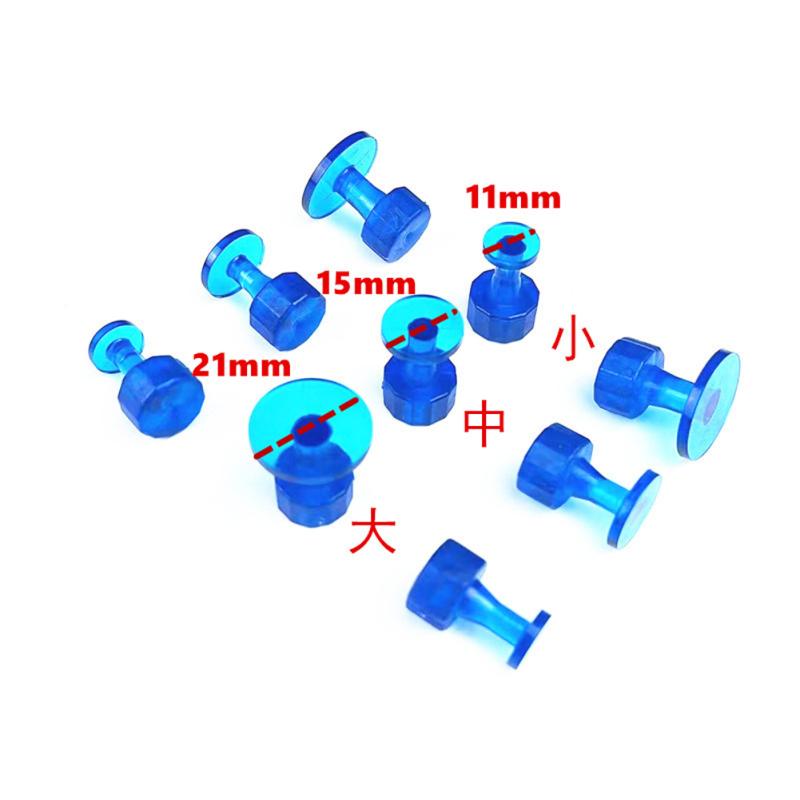 9pcs Car Pit Puller Pulling Tabs Transparent Gasket Dent Repair Hail Dent Removal Tools Paintless