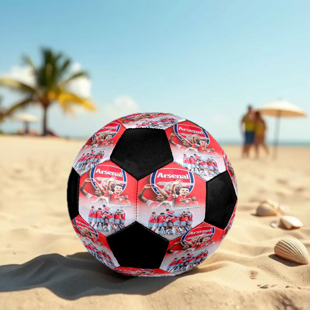1pc Arsenal F.C Soccer Ball Size 5 Indoor Soccer Ball Fashion Colorful Backyard Game - Great For Sports Fans Gift HE6