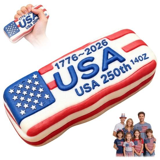 America 250th Anniversary Squeeze Toy Stress Relief Patriotic USA 250th Anniversary Sensory Fidget Pinch Toy Party