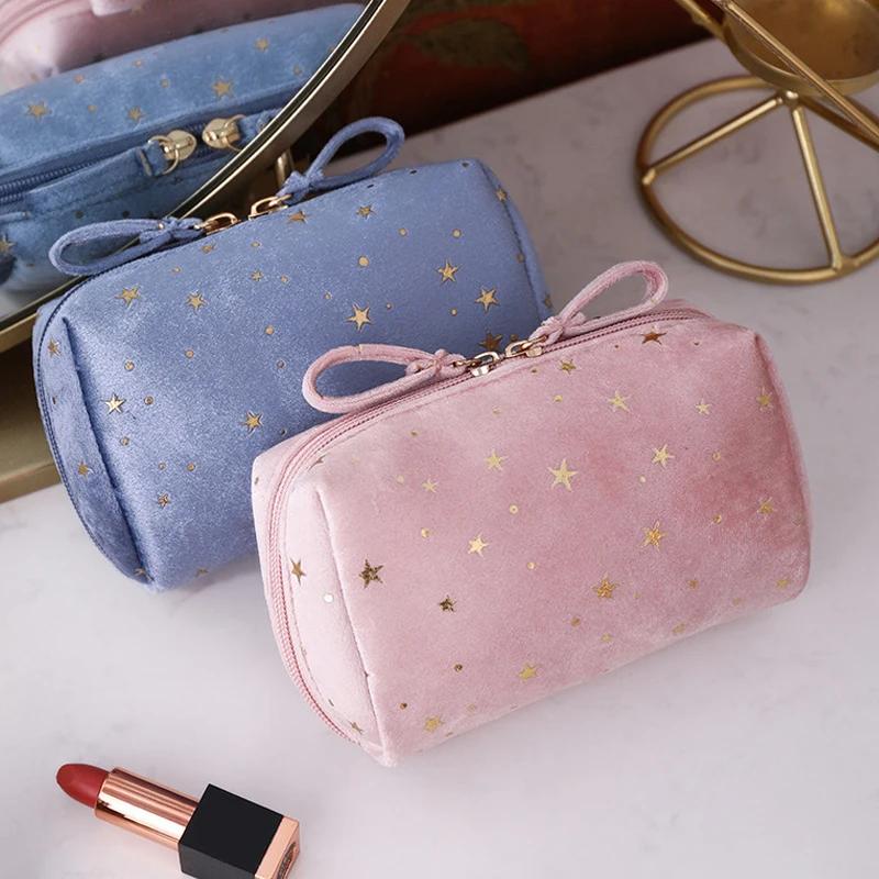 Makeup Bag Organizer Soft  Lipstick Storage Bag Women Toiletry Beauty Make Up Case Pouch Portable Cosmetic Bag