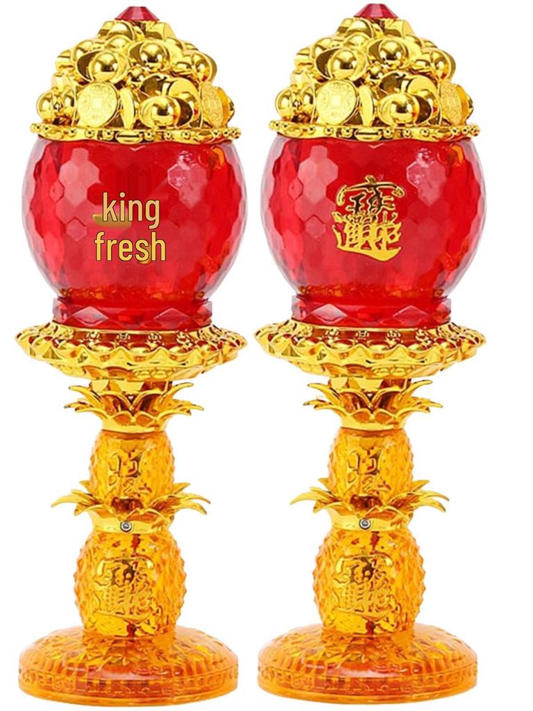 Lotus-Shaped LED Offering Lamp for Buddha & Ancestors
