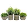 RINHAPI Artificial Potted Green Plants 4-Piece Set for Interior Decor Direct from Japan