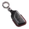 5 Bottons Leather Car Key Fob Case Cover Shell For Cadillac Ct4 Ct4-V Ct5 C8 Corvette Lyriq    Keychain Accessories