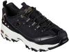Skechers D'Lites Women Black/gold Sneakers