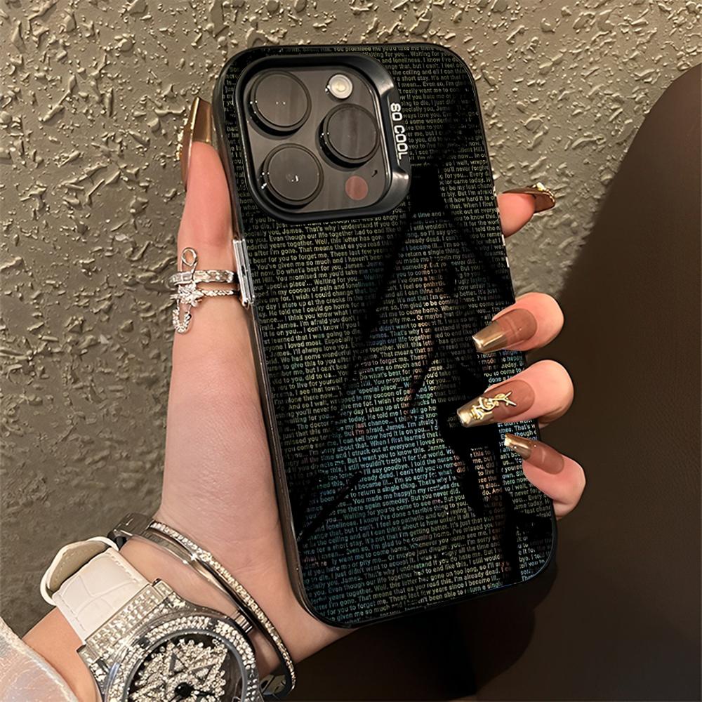S-Silent Horror Hill Game Pouzdro na telefon Pro iPhone 16,15,14,13,12,11,Pro,Max,Plus,Mini,XS,SE Ochrana proti pádu Černé Matné Pevný Nárazník