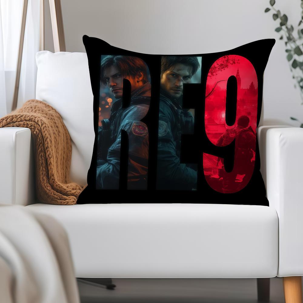 Game R-Resident E-Evil Pillow Case Applicable Space For Guest Rooms Interiors Cars Office House Decoration