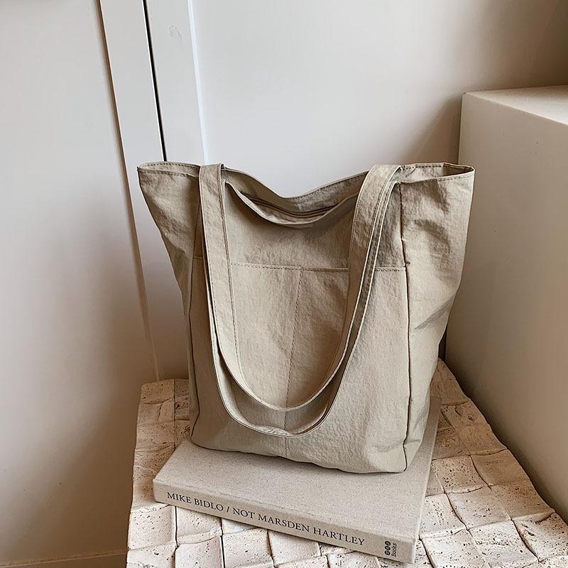 Casual Tote Bag New One-shoulder Crossbody Handbag for Women with Large Capacity Literary and Artistic Students Simple Personality and Beautiful Bag