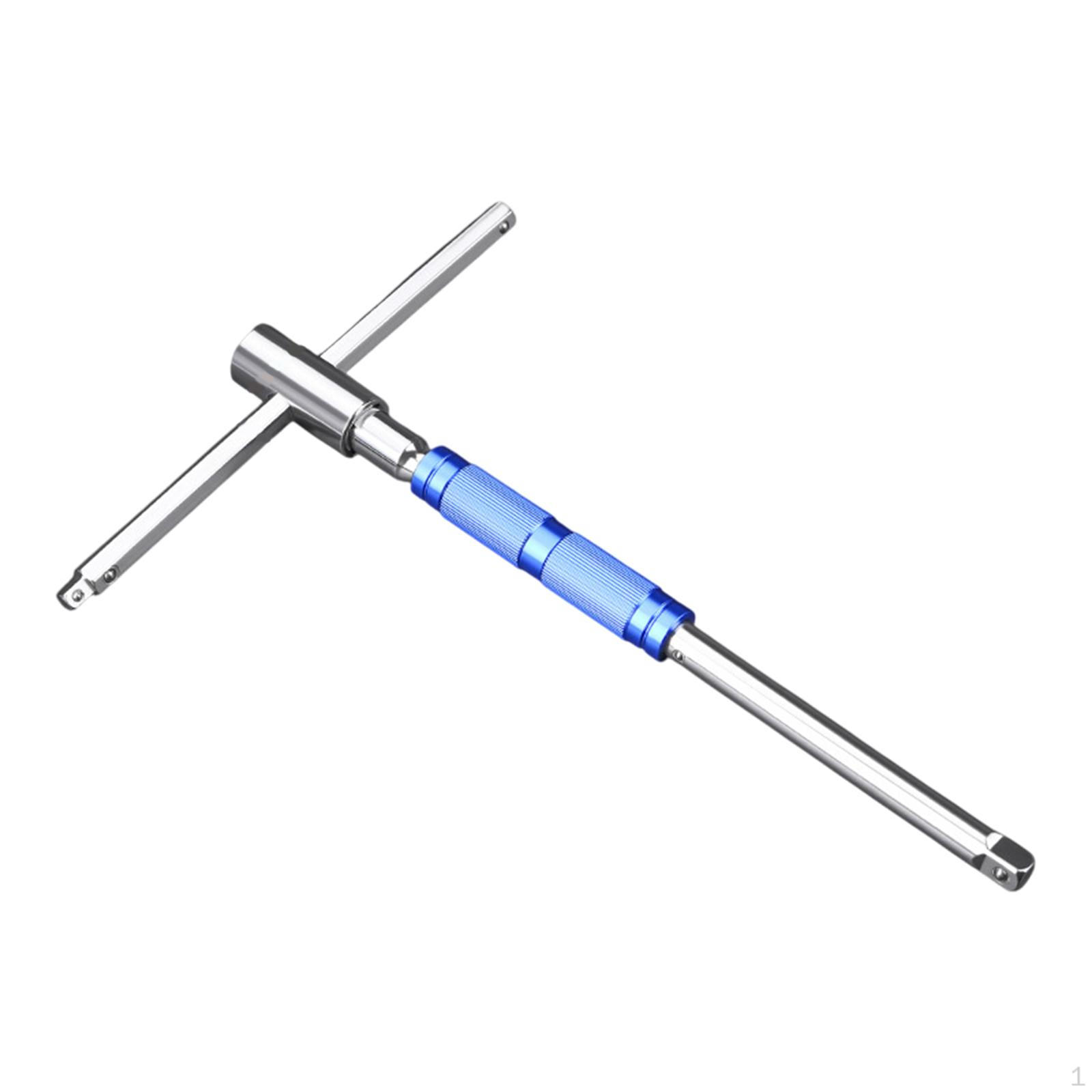 

T Handle Hex Wrench Bike Repair Tool Ergonomic Supplies Detachable AntiSlip Rotating 12.5mm 10mm