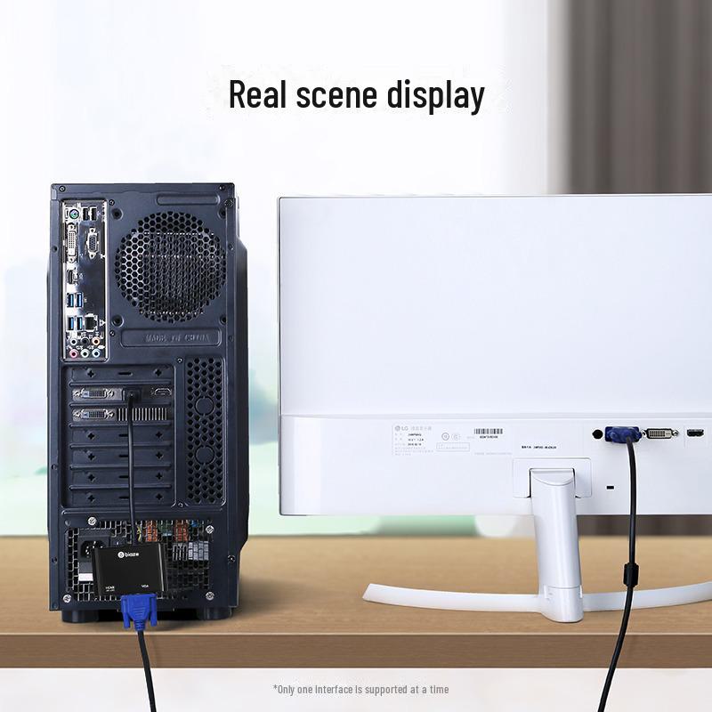 Biaz 2-in-1 DP to HDMI/VGA 4K Adapter Cable