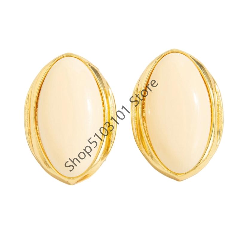 

Vintage black Red Resin Jewelry Women s Earrings Earrings Luxury Geometric Oval earrings Party Wedding Ear Jewelry белый