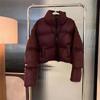 Parka Invernali da Donna Streetwear Spesso All-Match Giacca in Piuma da Donna Comodo Semplice Corto Caldo Cappotto