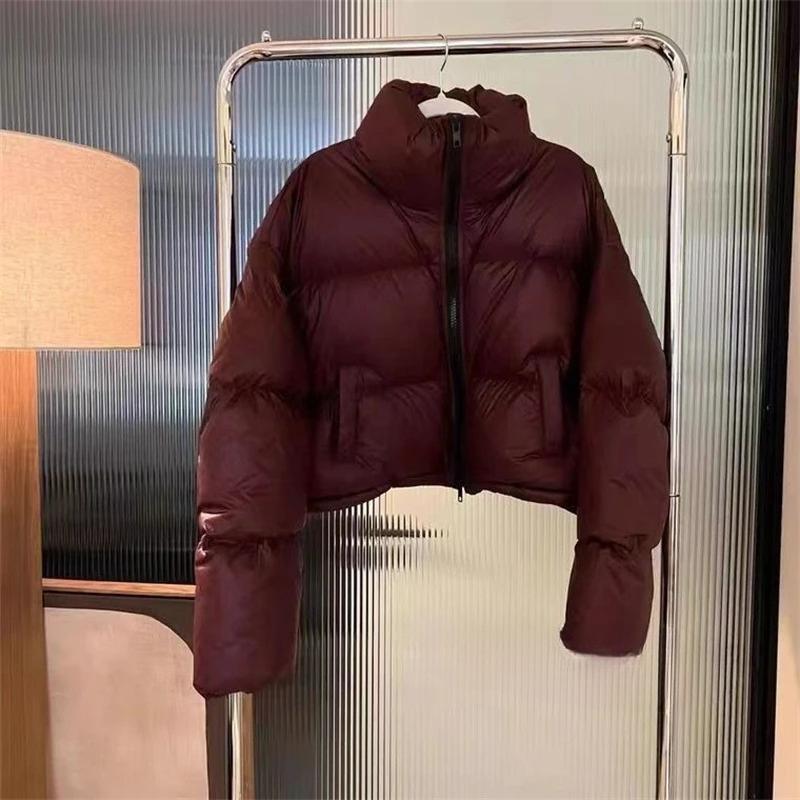 Parka Invernali da Donna Streetwear Spesso All-Match Giacca in Piuma da Donna Comodo Semplice Corto Caldo Cappotto