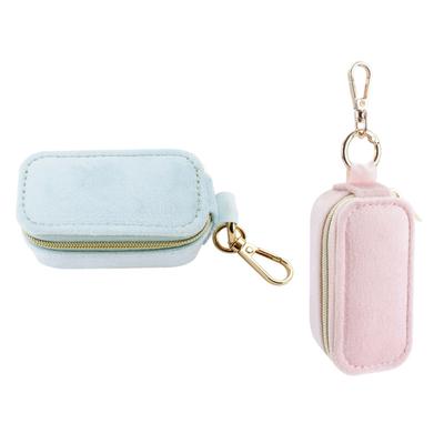 Stilvoller Schmuckhalter mit Schlüsselanhänger Miniatur-Schmuck-Reisebeutel mit Schlüsselanhänger Zubehör für Ringe und Ohrringe