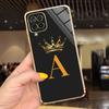 For Samsung Galaxy A12 Case Luxury Black Pink Couple Letters Cover Soft Fundas Phone Case For Samsung A12 F12 M12 F62 M62 Bumper