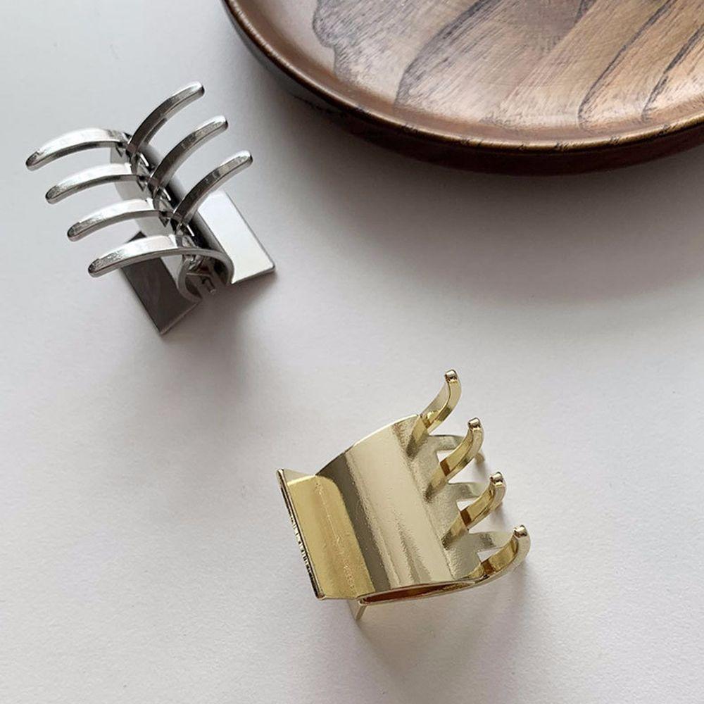 Temperament All-match Female Girls Zinc Zinc Alloy Grasping Clip Metal Hair Claw Hair Clip Hair Accessories