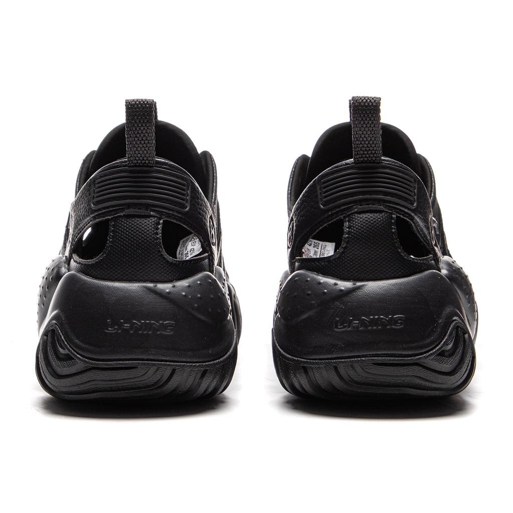 Li Ning Cat Paw Casual Versatile Breathable Height Increasing Creek Shoes Men Shoes Dark-Night-Black AGCV121-1