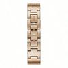 Guess Damen-Quarz-Uhr - Kleines quadratisches Zifferblatt Roségold Diamant | Minimalistisches tägliches Geschenk für sie W1030L4