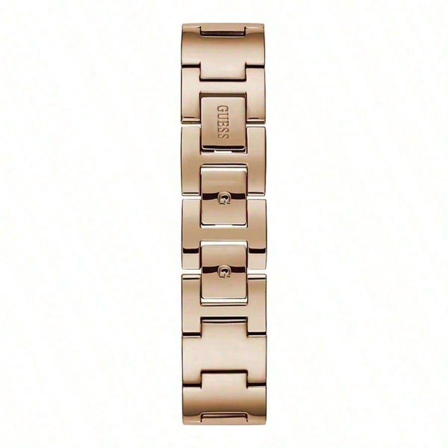 Guess Damen-Quarz-Uhr - Kleines quadratisches Zifferblatt Roségold Diamant | Minimalistisches tägliches Geschenk für sie W1030L4