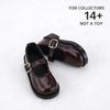 [Sunny Step] Doll Shoes, Strap Shoes for Dolls, Brown, Dark Brown, Lolita, Patent Leather, Brown, White, Miniature Doll Accessories, Doll Clothes,