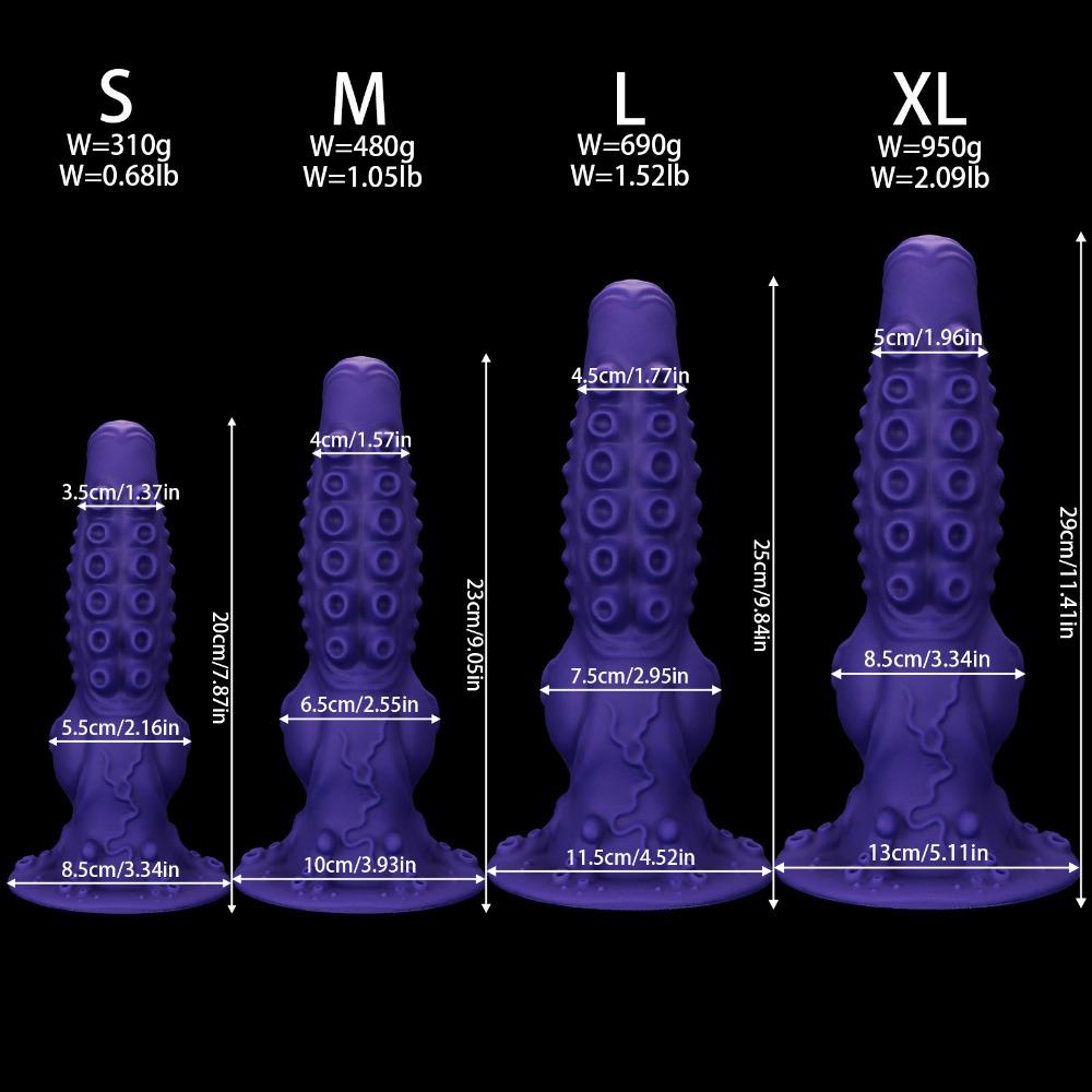 Octopus Tentacle Silicone Anal Plug Dildo Soft Anal Dilator Flexible Prostate Massager Adult Sex Toy for Men Women