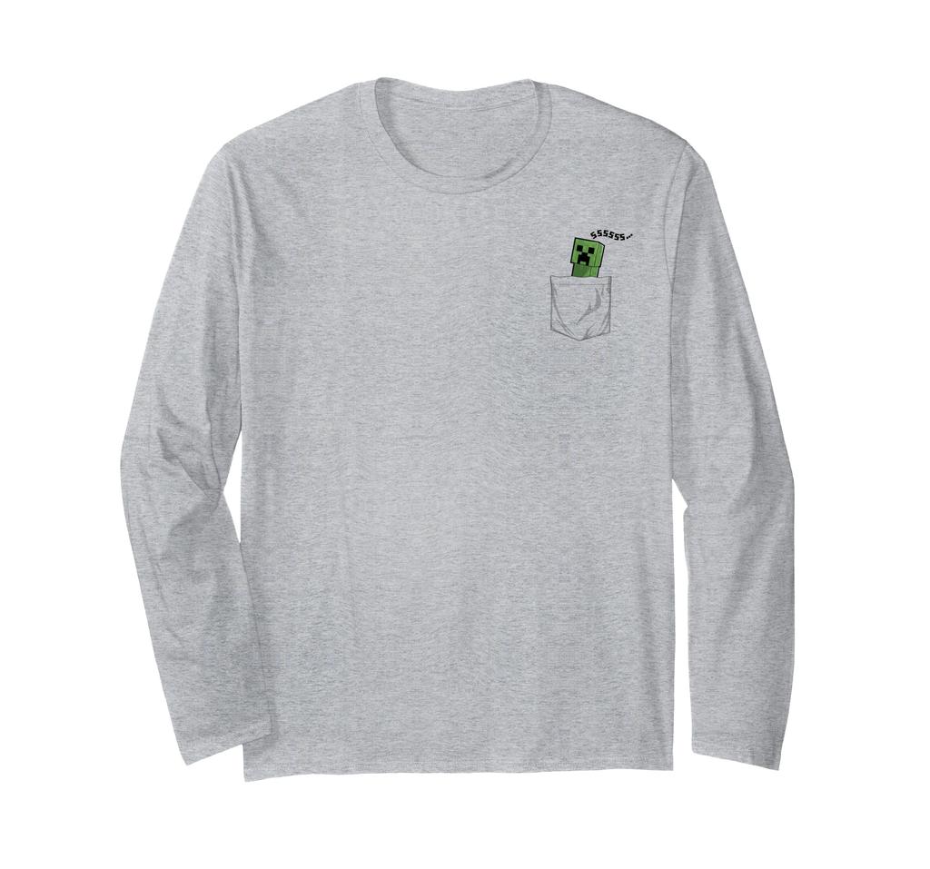 Minecraft Pocket Creeper SSSS... Long Sleeve T-Shirt