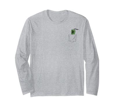 Minecraft Pocket Creeper SSSS... T-shirt à manches longues
