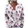 Round Neck Printed Cardigan Sweater HS11-921