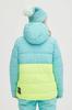O'neill O'riginals Puffer Anorak Outdoor Wear Women Aqua Sea Color Block [1500028-45032] size XS