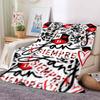 New 3D Printed Flannel Blanket Featuring R-RBD band/K-POP Style, Perfect for Home Use, Sofa Beds, or As a Birthday Gift.