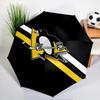 Penguins Heart Logo Art Umbrella 8-Frame for Travel, Camping, Casual Lightweight Portable Umbrella, Essential for Every Family Holidays Gift