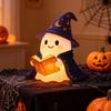 1/2Pcs Enchanting Wizard Ghost Night Light Halloween Reading Book Ghost LED Lamp Home Bedroom Kids Room Decoration Book Lovers Gift