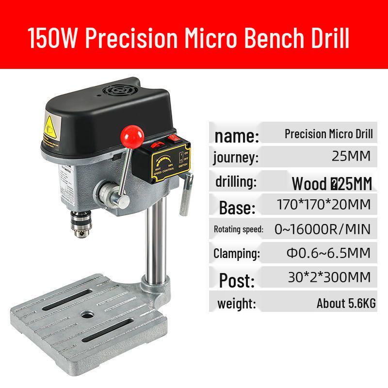 Compact Multipurpose 220V Bench Drill & Milling Machine for Home and Industrial Use